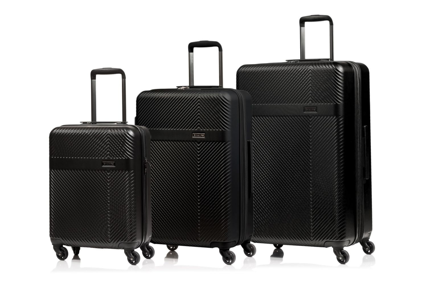 Champs Express Grid Collection 3 Piece Luggage Set