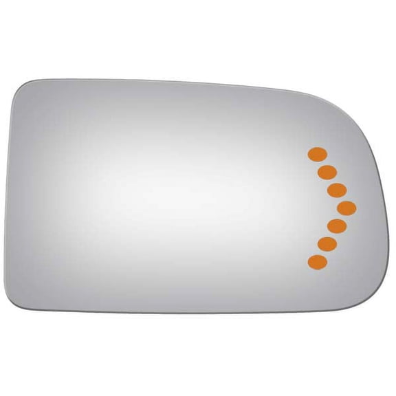 Burco Side View Mirror Replacement Glass - Clear Glass - 4002S