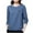 Blue, variant on Bixock Women Fall and Winter Blouse,Women Casual Tops,Bixock Women Fall and Winter Blouse Women Casual Tops Solid Color Plus Size Long Sleeve Basic Tee Shirt