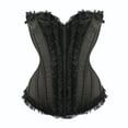 thumbnail image 4 of JFGHDG Strapless Corset Top Bustier Corset Top Gothic Corset Top Corset for Renaissance Corset Tank Tops for Women Vintage Corset Bustier Corset Black 2xl, 4 of 8
