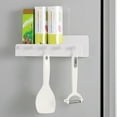 White Refrigerator Hooks Beverage Bottle Rack Jar Storage