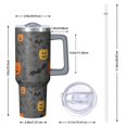 thumbnail image 2 of Halloween Pumpkins and Bats Tumbler with Handle and Lid,40oz Double Wall Vacuum Insulated Tumbler,Cups Gift for Women and Men, 2 of 7