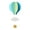 Blue, variant on Beauos Purple Hot Air Balloon Hanging Decor Paper Cloud Garland for Graduation Birthday Party Nursery Ceiling Decor (1Pcs, 7.5X7In)