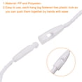thumbnail image 3 of Uxcell Polyester rope Hang Tag String Snap Lock Price Tag Fastener white 7.8inch 100pcs, 3 of 5