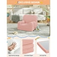 thumbnail image 1 of QinaQin Sofá cama infantil 2 en 1, sillón plegable con tela teddy fleece suave para toddlers, ideal para cuarto de juegos, guardería o como regalo práctico y cómodo, 1 of 6