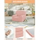 thumbnail image 1 of QinaQin Sofá cama infantil 2 en 1, sillón plegable con tela teddy fleece suave para toddlers, ideal para cuarto de juegos, guardería o como regalo práctico y cómodo, 1 of 6