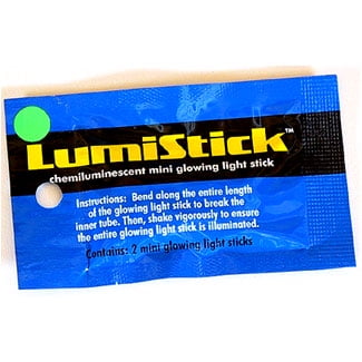 100 Lumistick 2 Glow Sticks Green 