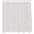 thumbnail image 3 of Ambesonne Neutral Color Shower Curtain, Pastel Violet Motifs, 69"Wx75"L, Pale Mauve and White, 3 of 3