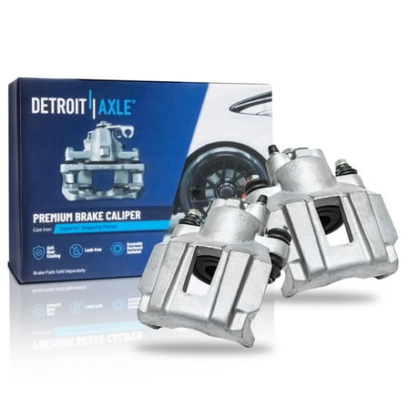 Detroit Axle - 2pc Rear Brake Calipers for 2004 2005 2006 2007 2008 Chrysler Pacifica, Disc Brake Calipers Assembly Replacement