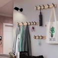 thumbnail image 1 of Wall-mounted Hook Rack for Hanging Coats  Keys  Umbrellas And Hats  3/4/5/6/7 Hooks Optional, 1 of 8
