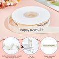 thumbnail image 4 of HAOAN 20Yards Blue Sky White Clouds Ribbon 1 Inch Wide Sky Clouds Polyester Ribbon 0.3mm Thick White and Blue Decorative Ribbon, 4 of 8