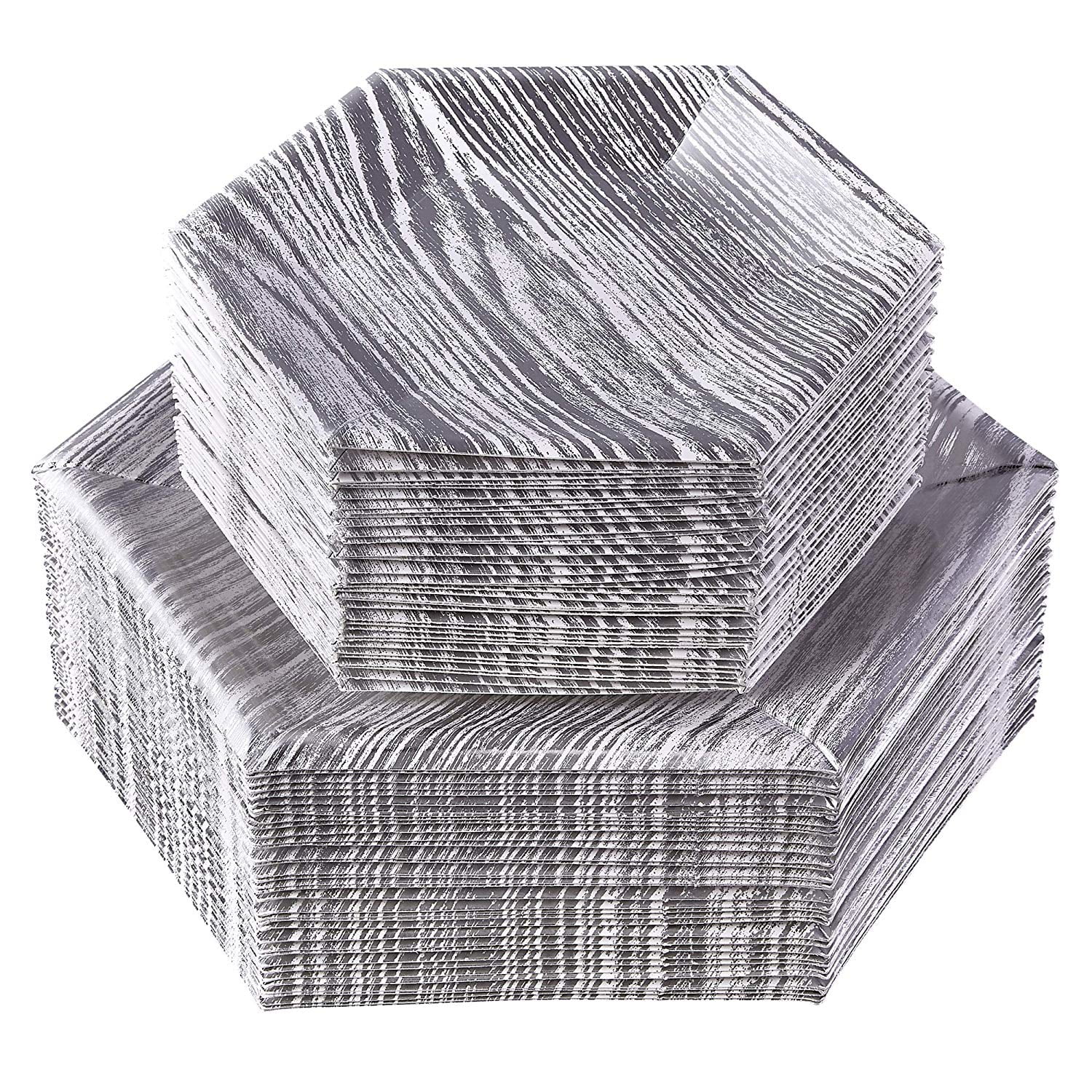 wood look paper plates