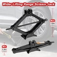 thumbnail image 3 of 1.5 Ton (3306 lbs) Scissor Jack Kit - Quick Lift for Tire Changes, Compatible with Autos, SUVs, and MPVs, 3 of 7