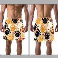 thumbnail image 3 of luoweisi Men's Beach Shorts Quick Dry Swim Trunks with Mesh Lining Dog Paw Prints S, 3 of 5