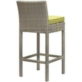 thumbnail image 4 of Modway Conduit 5 Piece Outdoor Patio Wicker Rattan Set in Light Gray Peridot, 4 of 7