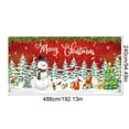thumbnail image 3 of Hometravel Christmas Garage Door Decor, Merry Christmas Printed Hanging Cloth, Festive Outdoor Garage Banner for Seasonal Display and Holiday Atmosphere, 3 of 6