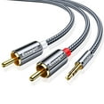 thumbnail image 1 of Cateissary RCA Cable de Audio Jack 3,5 a 2 RCA Cable 3,5mm Jack a 2RCA Splitter Cable para TV PC amplificadores DVD Cable de altavoz Type10 NO10, 1 of 6