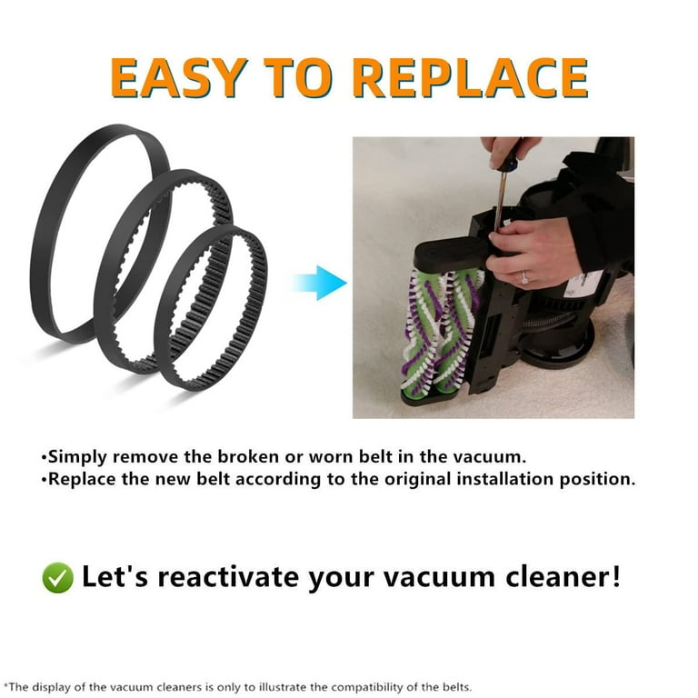 Bissell ProHeat 2X Vacuum Shampooer Replacement Belts Set, Fits 