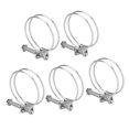 thumbnail image 5 of Clip Double Fil 5 Pcs Tuyau Double Fil Tube en Acier Inoxydable Clip Tube Apparence Frappante, 5 of 5