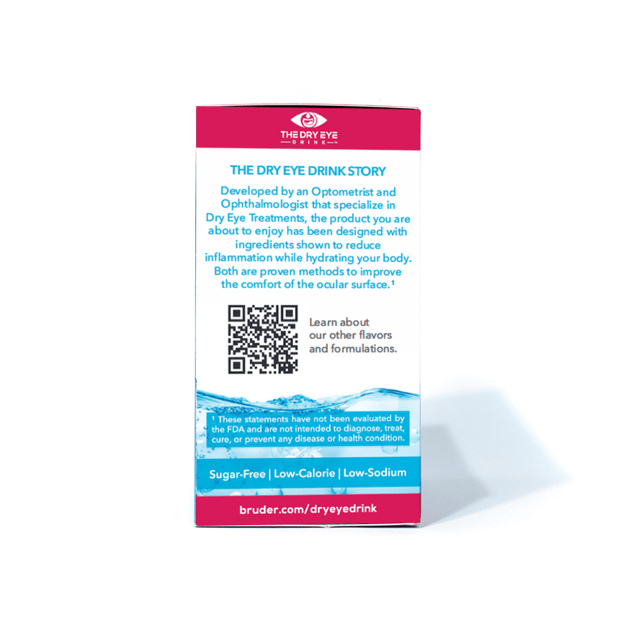 The Dry Eye Drink Hyper-Hydration Mixed Berries Electrolyte + Vitamin Mixture Packs 20 - 5 g Packs