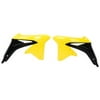 Acerbis Yellow/Black Plastic Radiator Shrouds/Scoops (2113861017)