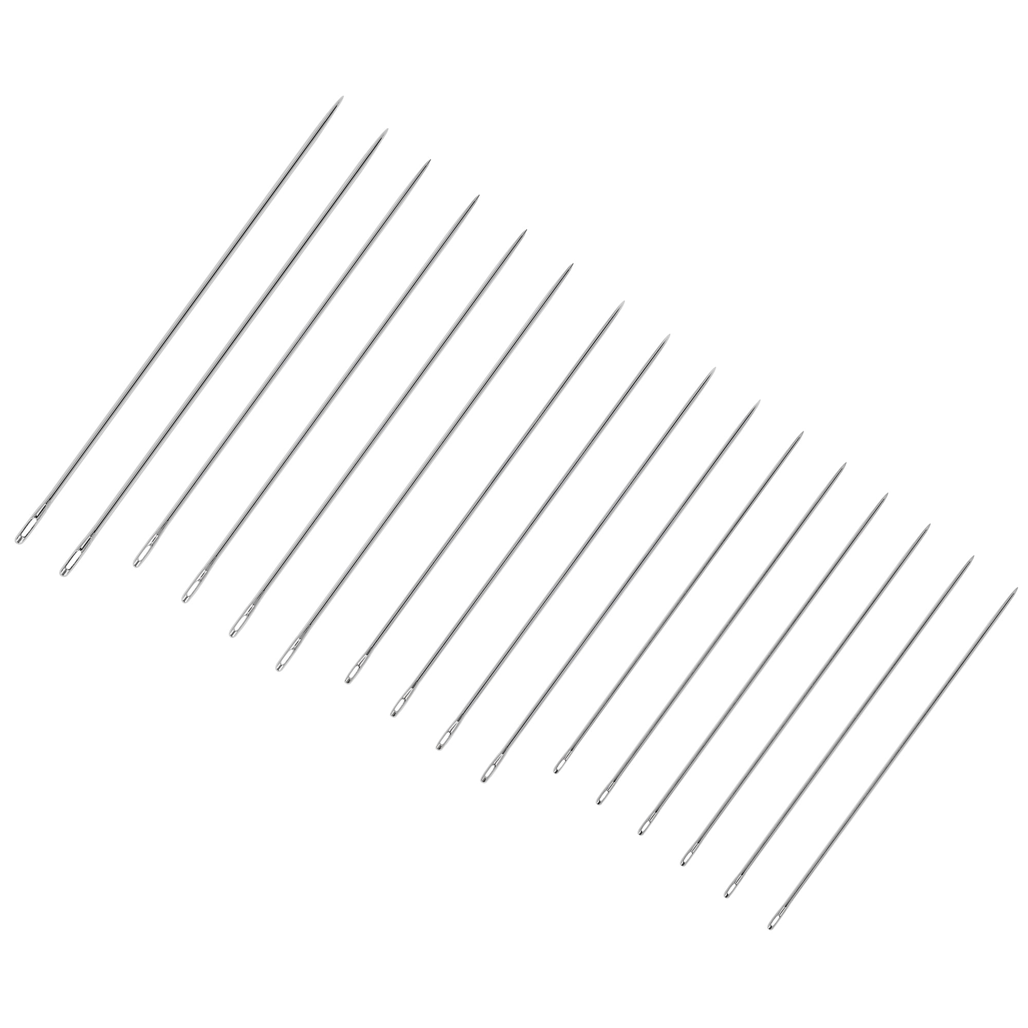 (3 pack) SINGER Milliner Steel Hand-Sewing Needles, Sizes 3/9, 16 Pieces