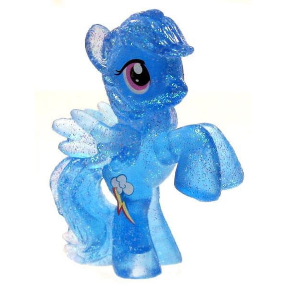 My Little Pony 2 Inch Rainbow Dash PVC Figure (Crystal Glitter)