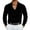 Black, variant on SDNall Men's Velvet Shirt with Pleated Lapel, Solid Color Long Sleeve Retro Casual Top for Holiday & Fall