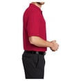 thumbnail image 3 of Mens Silk Touch Polyester/Cotton Polo with Pocket Red X-Large, 3 of 6