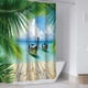 thumbnail image 4 of Cortina de ducha de 180x180 cm con agujeros, impermeable, con estampado digital. Bote, 4 of 7