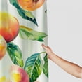 thumbnail image 3 of Creowell  Colorful Peach Shower Curtain Fall Shower Curtains for Bathroom, Waterproof Thickened Fabric Shower Curtain Cute Fruit Shower Curtain Orange Bathroom Decor 60x72, 3 of 7