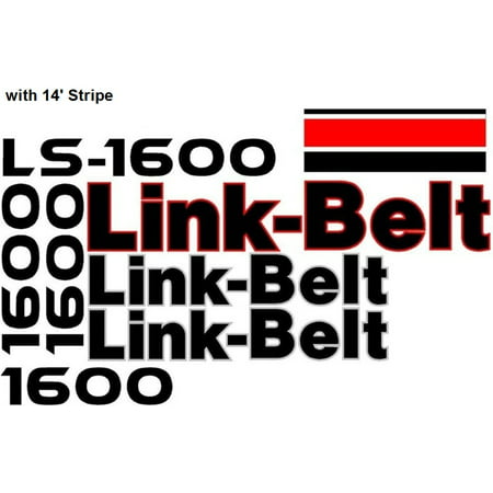 Decal Set with 14' of Stripe Made For Link-Belt 1600