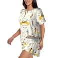 thumbnail image 2 of Lsque Golf Icons And Golfer Women's Short-Sleeved Pajama Set - 2 Piece Soft and Lightweight Sleepwear Set-3X-Large, 2 of 9