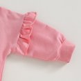 thumbnail image 3 of Okbabeha Baby Girl Fall Outfits Ruffle Long Sleeve Sweatshirt + Cow Print Pants + Headband Set Toddler Clothes, 3 of 7