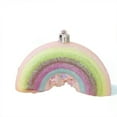 thumbnail image 1 of Christmas Tree Ornaments Set 4-Piece Rainbow Plastic Decorations 3.93 in x 2.36 in Each for Tree or Window Display, 1 of 6