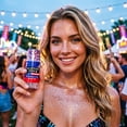 thumbnail image 5 of 4th Of July Red White And Blue Body Glitter Stick With Star Sequins Patriotic Makeup Gel For Women Festival Party Concert Face And Body Sparkle Decorations, 5 of 9
