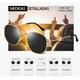 thumbnail image 2 of Lentes De Sol Hombre Mujer UV400 Polarizados Redondos Steampunk Hippie Cosplay Modelo Negro y Dorado, 2 of 4