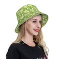 thumbnail image 5 of Kll Kiwi Lemon Bucket Hat for Women Men Packable Travel Beach Sun Hat Outdoor Rave Accessories Reflective Fisherman Cap, 5 of 6