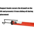 thumbnail image 3 of Heavy-Duty 11' Drywall Lift Hoist - Effortless Construction Tool with Rolling Caster Wheels & Lockable Jack - Perfect for Quick & Accurate Drywall Installation (Red), 3 of 13