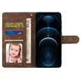 thumbnail image 2 of Dteck Compatible with iPhone 14 Pro Max Wallet Case, with Wrist Strap Kickstand Card Holder Magnetic Buckle Protective Flip Full for iPhone 14 Pro Max Synthetic Leather Cover, Brown, 2 of 7