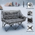 thumbnail image 4 of Slsy Double Camping Chair, Extra Padded Loveseat for 2 Prson Heavy Duty Folding Loveseat with Cup Holders for Camping, Fishing, or Hunting, 4 of 6