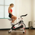 thumbnail image 6 of Sunny Health & Fitness 40lb Flywheel Belt Drive Indoor Cycle Bike w/ Clipped Pedals - SF-B1509, 6 of 9