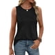 thumbnail image 2 of Camiseta Sin Mangas Informal de Cuello Redondo y Corte Holgado para Mujer, Color Negro M, 2 of 9