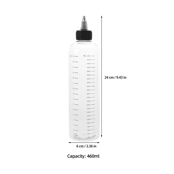 NIAIZEK Hair Color Applicator Bottle Transparent PP for Salon and Home Use, Easy to Fill and Apply Hair Dye