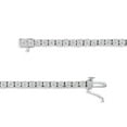 thumbnail image 3 of .925 Sterling Silver 1.0 Cttw Diamond Illusion-Set Miracle Plate Tennis Bracelet (I-J Color, I3 Clarity) - 7", 3 of 9