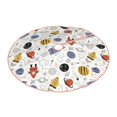 thumbnail image 2 of Bingfone Christmas Tree Skirt Mat Christmas Decoration Interior 48" -Rocket Planets, 2 of 6