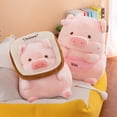 thumbnail image 5 of Cerdo de peluche Kawaii Lulu, animales de peluche creativos, muñeco de cerdito, juguetes de cumpleaños para niña, regalo para novia, pareja, lindo regalo, 5 of 5