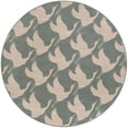 thumbnail image 2 of Unique Loom Outdoor Coastal Collection Area Rug - Seabreeze (6' 1" Round Stone Blue/Ivory), 2 of 9