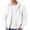 White -AZ26, variant on Dwellite Sweatshirts Men Full Zip Hoodie Fleece Zipper Sweatshirt Casual Hooded Jacket Lightweight Fleece Lined Hood for Fall Winter Casual Wine 3XL