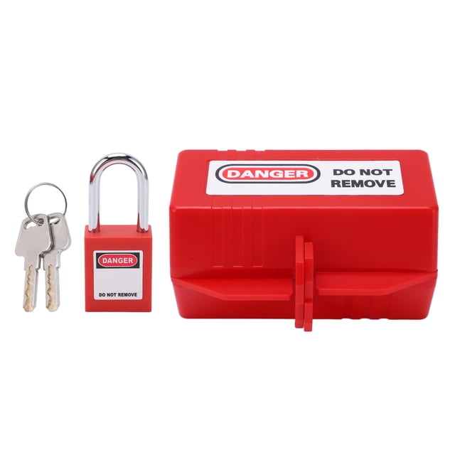FLAMEEN Plug Lockout Device, Plug Lockout Tagout Set Rustproof For Home Industry Chemistry For Air Conditioner TV